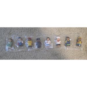 Set of 8 Multicultural Career Figures Soft Toy Educational Kids Playset NEW
